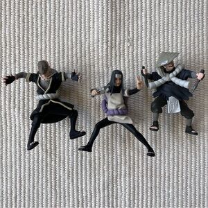 Vintage Naruto Mattel Orochimaru Figure Set Grass Ninjas Mini 2007 Three Rare